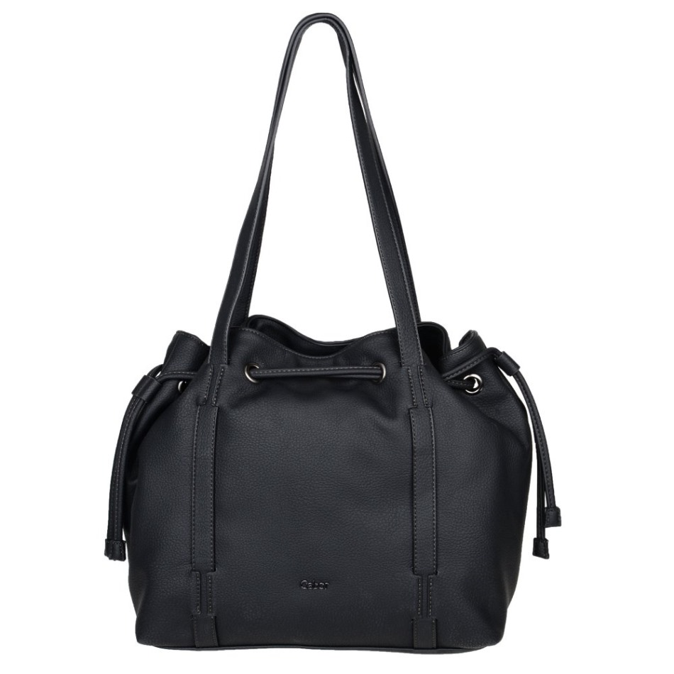 Gabor Imprimé Noir | Sac à Bandoulière Exclusif Malu Pour Femmes Avec Cordon De Serrage